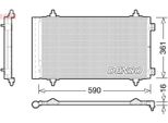 Denso DCN21018 - Condensatore Aria Condizionata Oe 1400836980 Con Essiccatore Per Jumpy (VF7), C8 (Ea, Eb), Scudo, Ulysse, Expert Tepee (VF3X), 807 (Eb), Expert (Vf)