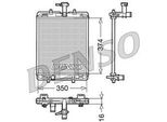 Denso DRM21602 - Radiatore Oe 1330P4, Raffreddamento Motore Per C1 Ii (Pa, Ps), C1 (Pm, Pn), 108, Aygo (B4), Aygo (B1)