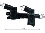 Termostato Mahle Th 52, Refrigerante Oe 03F121111A Compatibile Con A1 8X, A3 8P, Altea, Altea Xl, Ibiza, Leon, Toledo, Fabia, Octavia, Rapid, Roomster, Yeti, Beetle, Caddy, Golf Plus, Golf Vi, Jetta, Polo 6R, Touran