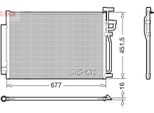 Denso DCN20040 - Oe 20759646 Condensatore Aria Condizionata Con Essiccatore Per Captiva, Antara (L07)
