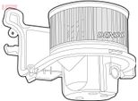 Denso DEA07006 - Soffiatore Interno Oe 6441J4 Per Xsara, Zx (N2), Clio Ii, Kangoo (Kc), Kangoo (Fc)