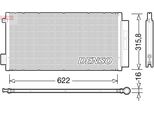 Denso DCN09044 - Oe 51887955 Condensatore Aria Condizionata Con Essiccatore Per 500L (351, 352), Tipo