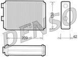 Denso DRR09070 - Oe 46722928 Scambiatore Di Calore, Riscaldatore Per Punto, Doblo, Idea