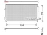 Denso DCN06016 - Oe 51938531 Condensatore Aria Condizionata Con Essiccatore Per Renegade
