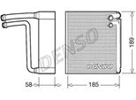Denso DEV09025 - Evaporatore Oe 51901901, Impianto Di Climatizzazione Per 500 (312), Panda, Ka (RU8)