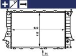 Mahle Cr 413 000S - Oe 4A0121251C Radiatore, Raffreddamento Motore Per A6 (4A)