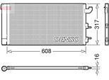 Denso DCN09144 - Oe 51782753 Condensatore Aria Condizionata Con Essiccatore Per Panda