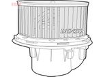 Denso DEA10052 - Soffiatore Interno Oe 1038587 Per Galaxy (Wgr), Alhambra (7V), Sharan (7M)