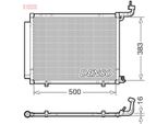 Denso DCN10058 - Condensatore Aria Condizionata Oe 2113908 Con Essiccatore Per Fiesta Vii