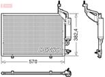 Denso DCN10050 - Oe 1778995 Condensatore Aria Condizionata Con Essiccatore Per Fiesta Vi