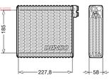 Denso DEV09011 - Evaporatore Oe 46723502, Sistema Di Climatizzazione Per Stilo