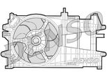 Denso DER09033 - Ventola Radiatore Oe 46745051 Per Punto