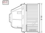 Denso DEA10053 - Soffiatore Interno Oe 1253201 Per Focus Ii, Galaxy (WA6), Kuga I, Mondeo Iv, S-Max (WA6), C-Max, Focus C-Max (DM2)