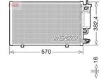 Denso DCN10051 - Oe 1717509 Condensatore Aria Condizionata Con Essiccatore Per Fiesta Vi