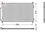 Denso DCN40027 - Condensatore Aria Condizionata Oe 80110T7WA01 Con Essiccatore Per HR-V (Ru)