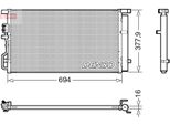 Denso DCN41019 - Condensatore Aria Condizionata Oe 97606D7500 Con Essiccatore Per Tucson (Tl), Sportage (Ql, Qle)