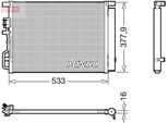 Denso DCN41018 - Condensatore Aria Condizionata Oe 97606D7000 Con Essiccatore Per Tucson (Tl), Sportage (Ql, Qle)