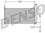 Denso DCN50037 - Condensatore Aria Condizionata Oe 8846047150 Con Essiccatore Per Ct (ZWA10), Auris (E15), Prius Plus (W4)