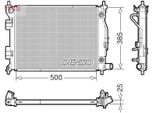 Denso DRM41033 - Oe 25310C8050 Radiatore, Raffreddamento Motore Per I20 (Gb, Ib)