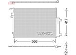 Denso DCN06017 - Oe 51959836 Condensatore Aria Condizionata Con Essiccatore Per Renegade