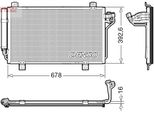 Denso DCN44015 - Condensatore Aria Condizionata Oe BJS861480 Con Essiccatore Per 6 (G), 3 (Bm, Bn)