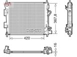Denso DRM41018 - Oe 25310B9050 Radiatore, Raffreddamento Motore Per I10 (Ba, Ia)