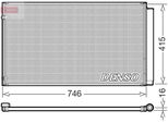 Denso DCN51017 - Condensatore Aria Condizionata Oe 8846048140 Per Rx (L1)