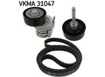 Skf Vkma 31047 Kit Cinghia Trapezoidale Dentata Oe 03C145299C Compatibile Con A1 8X, A3 8P, Altea, Altea Xl, Cordoba, Ibiza, Leon, Toledo, Fabia, Octavia, Rapid, Roomster, Superb, Yeti, Eos, Golf Plus, Golf V, Golf Vi, Jetta, Passat 3C, Passat 3B, Polo 9N, Polo 6R, Scirocco, Tiguan, Touran