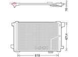 Denso DCN17035 - Oe 2045000254 Condensatore Aria Condizionata Con Essiccatore Per Classe E (C207), Classe C (W204), Classe C (C204), Cls (X218), Classe E (W212), Classe E (A207), Classe C (S204), Classe E (S212), Classe Glk (X204), Slk (R172), Clk (C209), Clk (A209), Cls (C218)