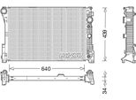 Denso DRM17048 - Radiatore Oe 2045001203, Raffreddamento Motore Per Classe C (W204), Classe C (C204), Classe C (S204), Cls (C218), Cls (X218), Classe E (W212), Classe E (A207), Classe E (C207), Classe E (S212), Classe Glk (X204)