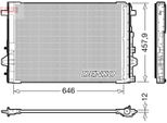 Denso DCN17059 - Oe 2465000054 Condensatore Aria Condizionata Con Essiccatore Per Classe A (W176), Classe B (W246), Cla (C117), Cla (X117), Classe Gla (X156)