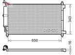 Denso DCN46020 - Condensatore Aria Condizionata Oe 92100AX800 Con Essiccatore Per Juke (F15), Micra Iii (K12), Note (E11, NE11)