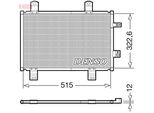 Denso DCN44018 - Condensatore Aria Condizionata Oe D11R61480 Per 2 (Dj, Dl), CX-3 (Dk)