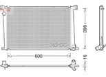 Denso DRM05007 - Radiatore Oe 17117535099, Raffreddamento Motore Per R56, R57, R55, R60, R58, R61