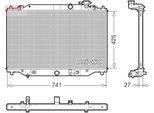 Denso DRM44051 - Radiatore Oe SH9P15200, Raffreddamento Motore Per CX-5 (Kf)