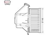 Denso DEA17032 - Soffiatore Interno Oe 68012680AA Per Sprinter (W906), Crafter (2E)