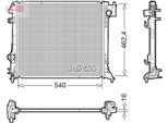 Denso DRM46063 - Radiatore Oe 214104ED0A, Raffreddamento Motore Per Qashqai Ii (J11), Kadjar (Ha, Hl)