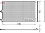 Denso DCN17061 - Oe 0995001054 Condensatore Aria Condizionata Con Essiccatore Per Classe A (W176), Cla (C117), Cla (X117), Classe Gla (X156)