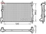 Denso DRM44045 - Oe Y64215200B Radiatore, Raffreddamento Motore Per 3 (Bl)