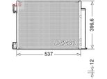 Denso DCN46032 - Condensatore Aria Condizionata Oe 921005FA0A Con Essiccatore Per Juke (F16), Micra V (K14)