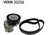 Skf VKMA31216 Set Di Cinghie Trapezoidali Dentate Oe 030145299C Compatibile Con Fabia, Octavia, Roomster, Bora, A2, Cordoba, Ibiza, Fox, New Beetle, Polo 9N, Polo 6R