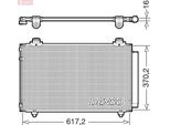 Denso DCN50112 - Condensatore Aria Condizionata Oe 884500F110 Con Essiccatore Per Corolla Verso (E12)
