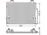 Denso DCN50057 - Condensatore Aria Condizionata Oe 884600K010 Con Essiccatore Per Hilux