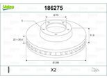 Valeo 186275 - Oe 34 11 1 160 674 Disco Freno, Asse Anteriore Per Serie 3 (E46), Serie 3 (E36), Z3 (E36), Z4 (E85)