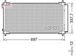 Denso DCN50120 - Oe 8845002530 Condensatore Aria Condizionata Con Essiccatore Per Auris (E18)