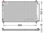 Denso DCN50058 - Condensatore Aria Condizionata Oe 884600D220 Con Essiccatore Per Yaris (P13)