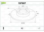 Valeo 197607 - Oe 34 21 6 792 225 Disco Freno, Asse Posteriore Per Serie 2 (F22, F87), Serie 1 (F21), Serie 2 (F23), Serie 1 (F20)
