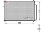 Denso DCN50041 - Condensatore Aria Condizionata Oe 8845002280 Con Essiccatore Per Auris (E15), Auris (E18), Avensis (T27), Corolla (E12), Corolla (E15), Corolla (E18), Verso (R2)