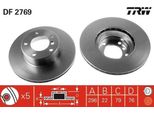 Trw DF2769 - Disco Freno Oe 6 767 061 Per Serie 5 (E39)