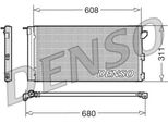 Denso DCN09105 - Oe 46798100 Condensatore Aria Condizionata Con Essiccatore Per Panda